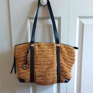 Stylish Brighton Tan and Black Women's Tote Bag